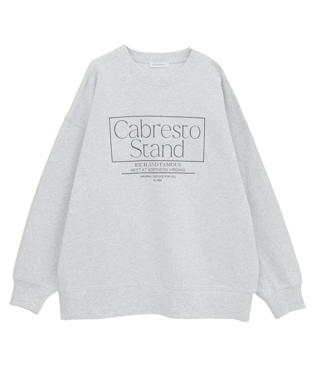 AMERICAN HOLIC ボックスロゴプリント裏毛プルオーバー 