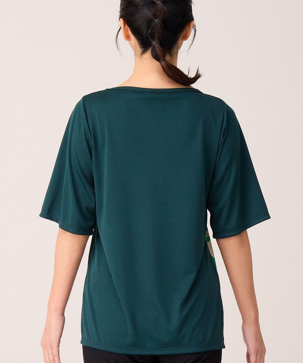 Chacott フラワープリントワンピースＴシャツ 