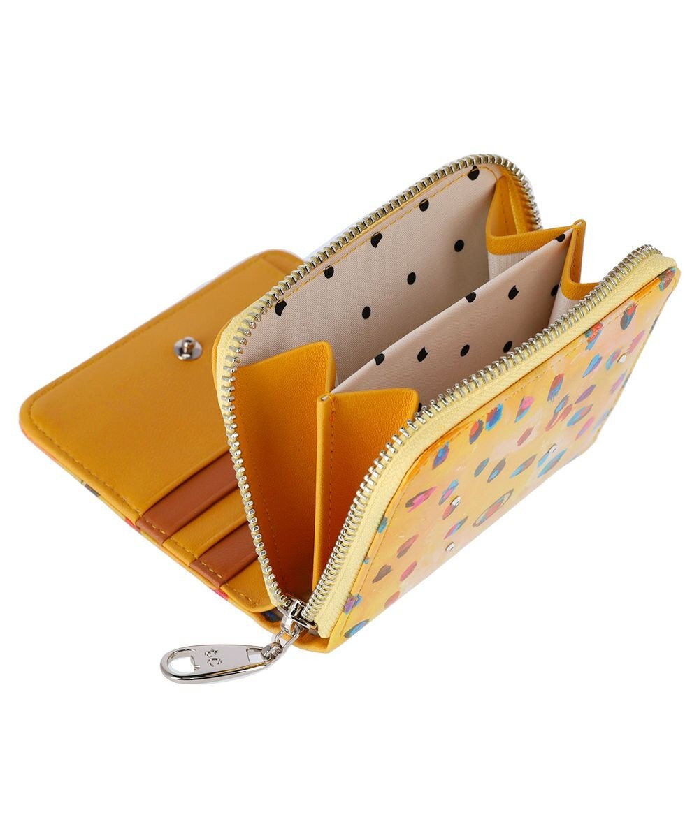 tsumori chisato CARRY カラフルレオパード ラウンドファスナー 2つ折り財布 