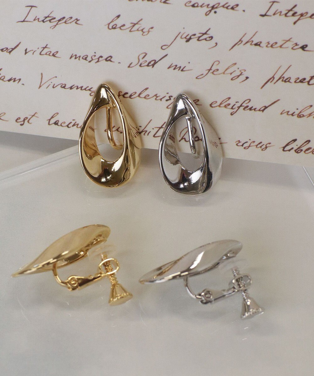 Tiaclasse 【安田美沙子さん着用・金属アレルギー対応】ツイストドロップイヤリング 