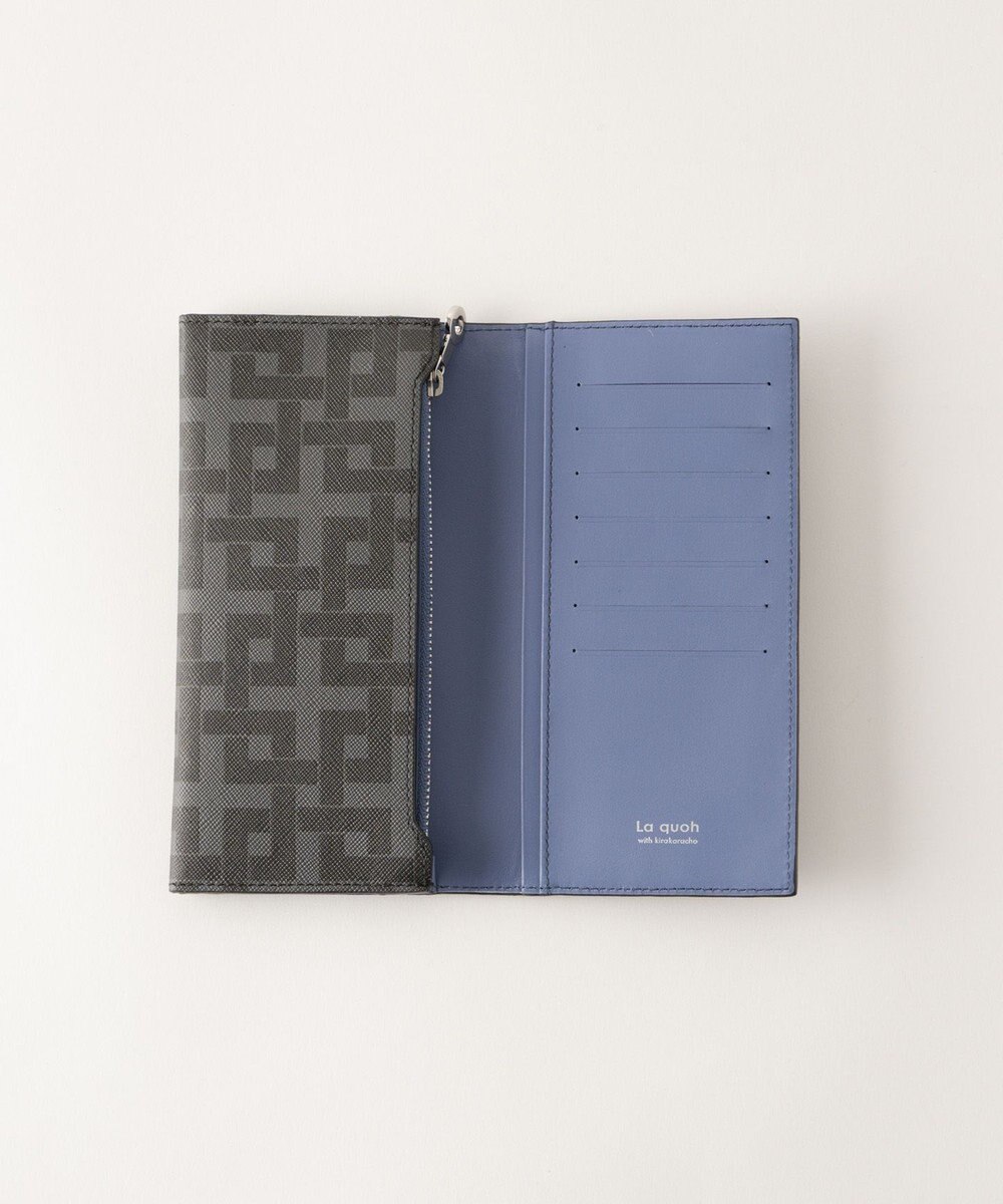 MIYABIYA La quoh with kirakaracho 角つなぎ プリントレザー 長財布 