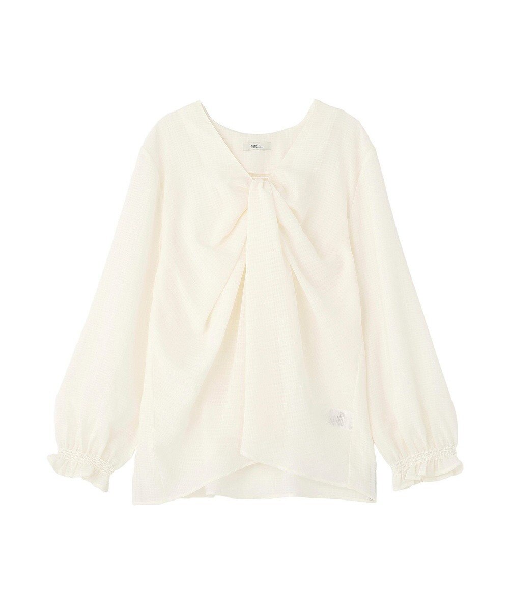 earth music&ecology フロントツイストブラウス 