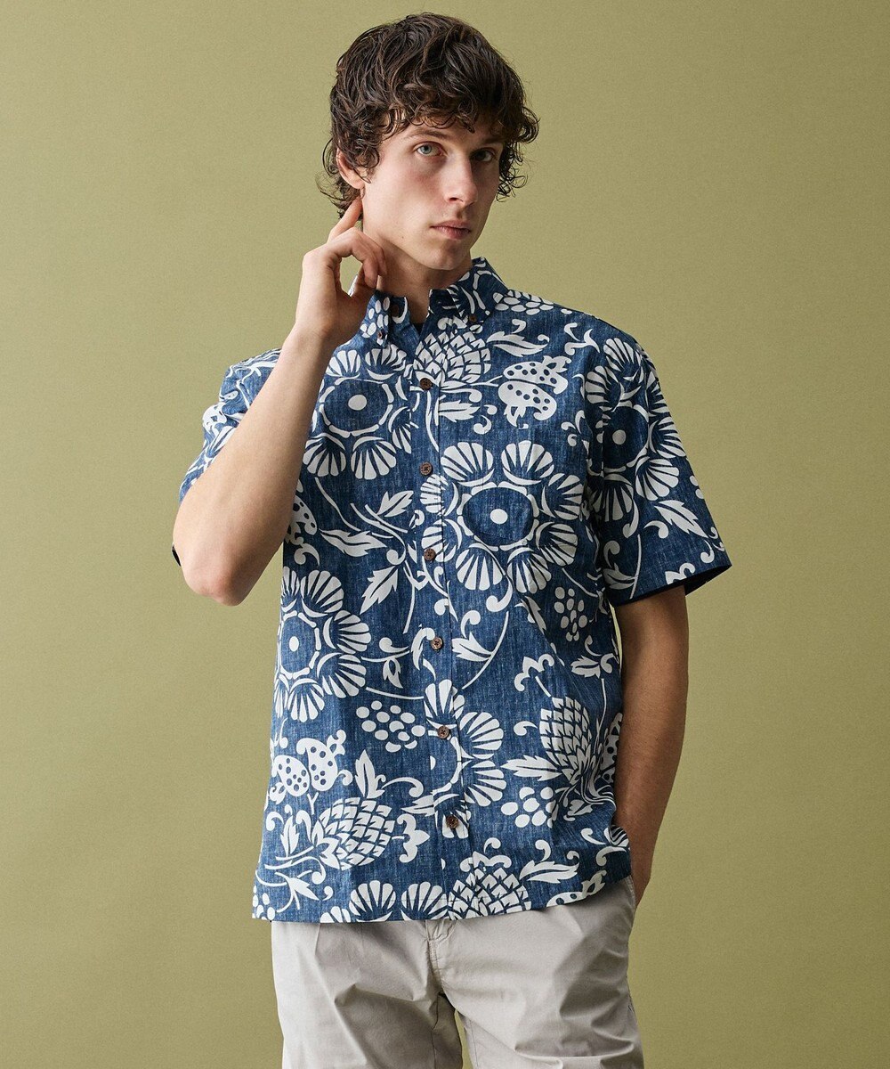 JOSEPH ABBOUD 【老舗アロハシャツブランドとコラボ・限定色あり】カハラアロハ シャツ 