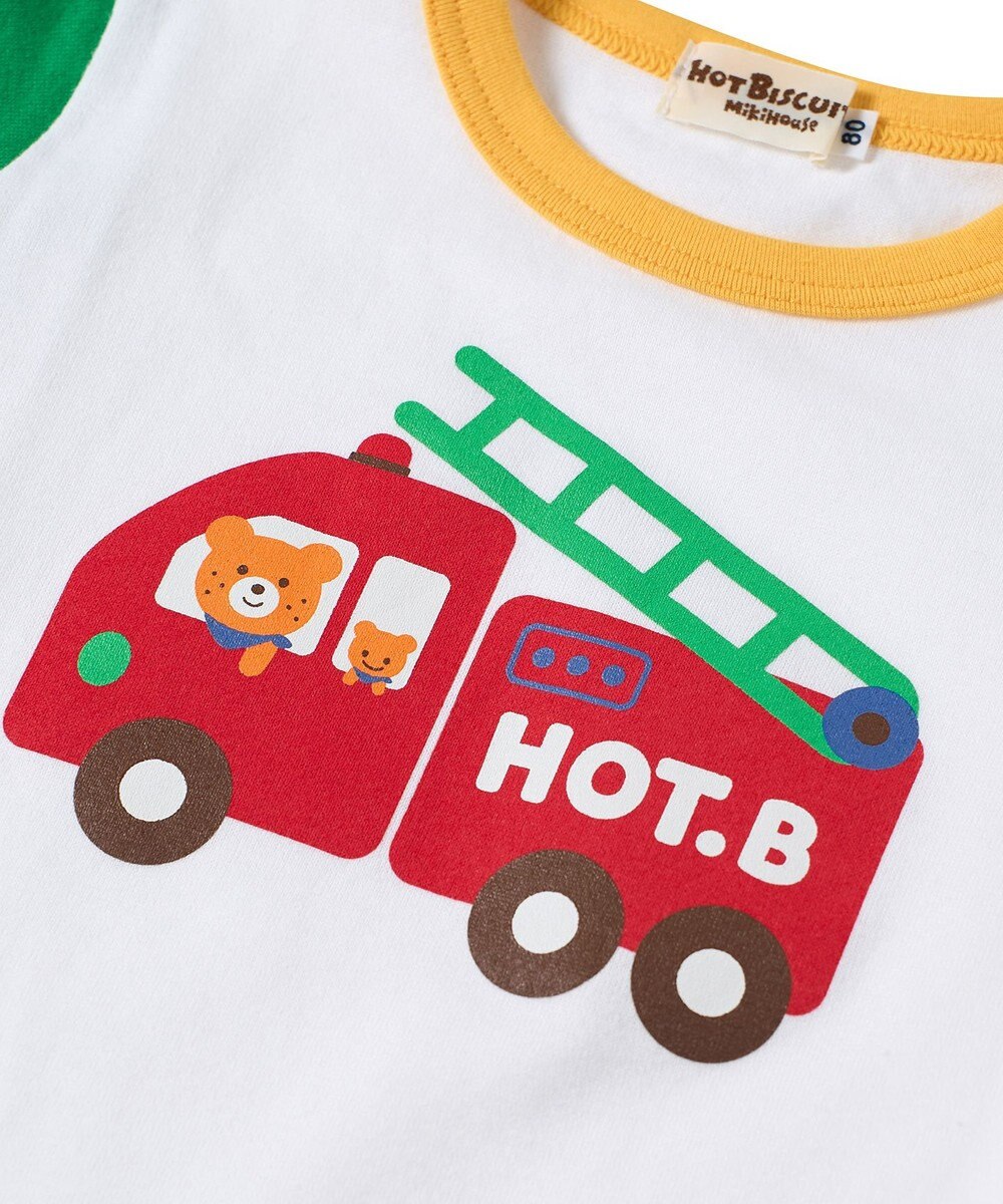 MIKI HOUSE HOT BISCUITS 【80-120cm】プリント 半袖Tシャツ 