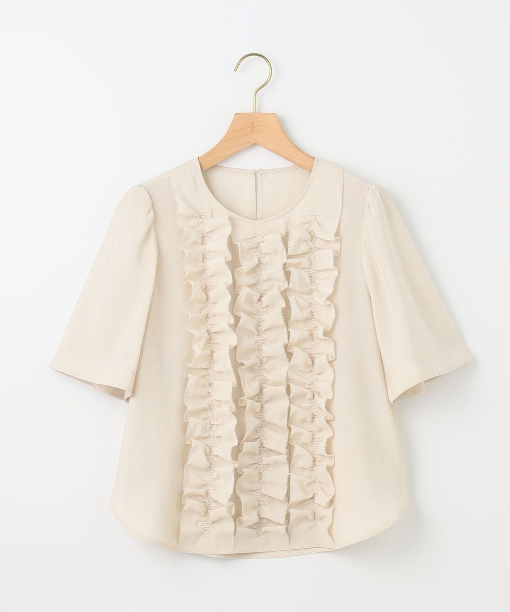 組曲 S 【WEB限定】ヴィンテージジョーゼットフリル ブラウス 