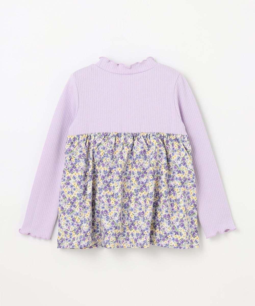 ANY KIDS ドッキング花柄カットソー 