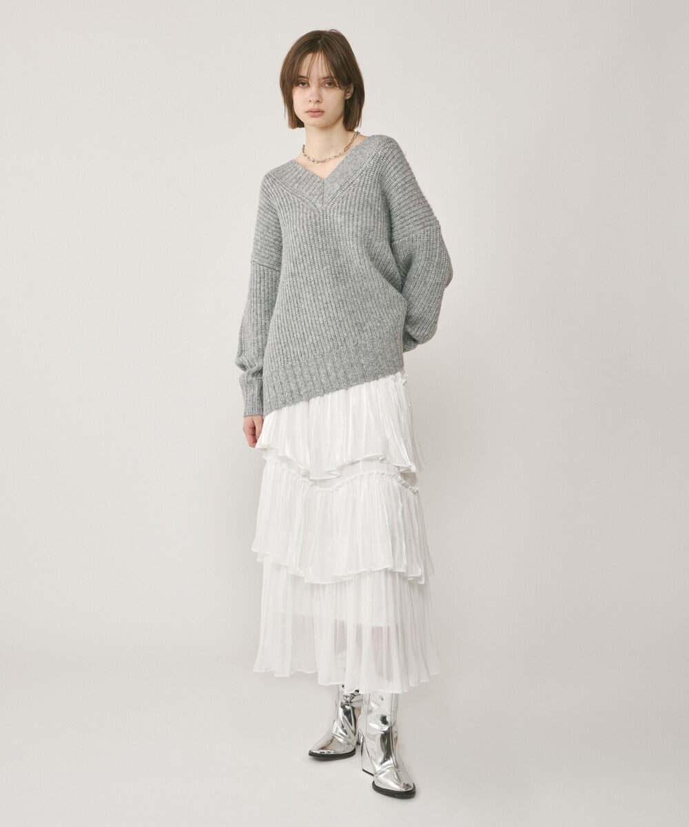 GRACE CONTINENTAL イレギュラーティアードスカート 