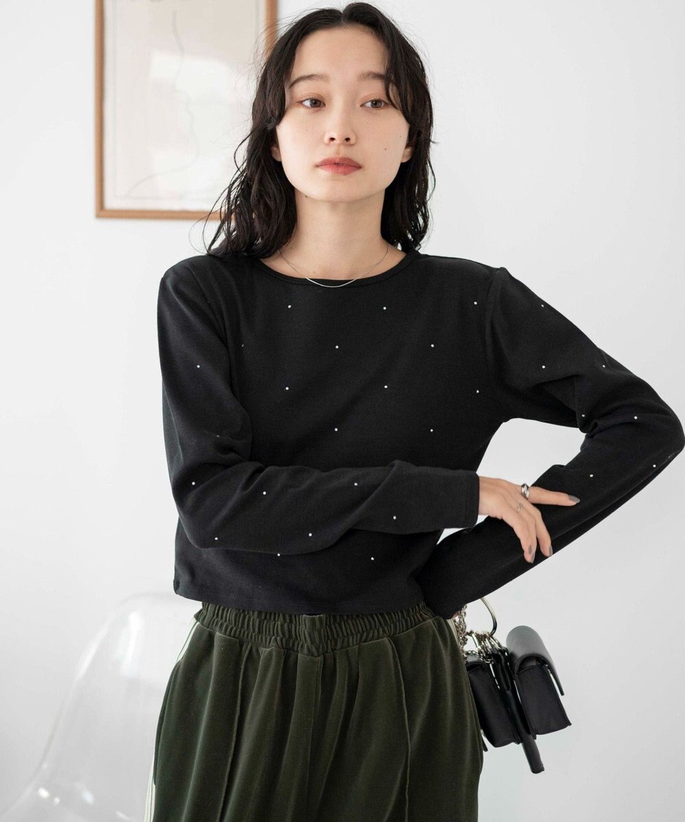 WEGO ラインストーンドットロンT 