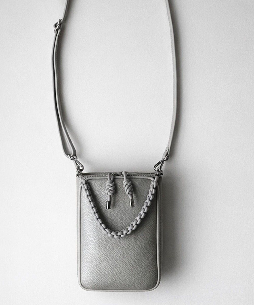 style code 【ペットボトル収納可能 】本革 縦型 ポシェット スマホショルダー　お財布機能付き　 