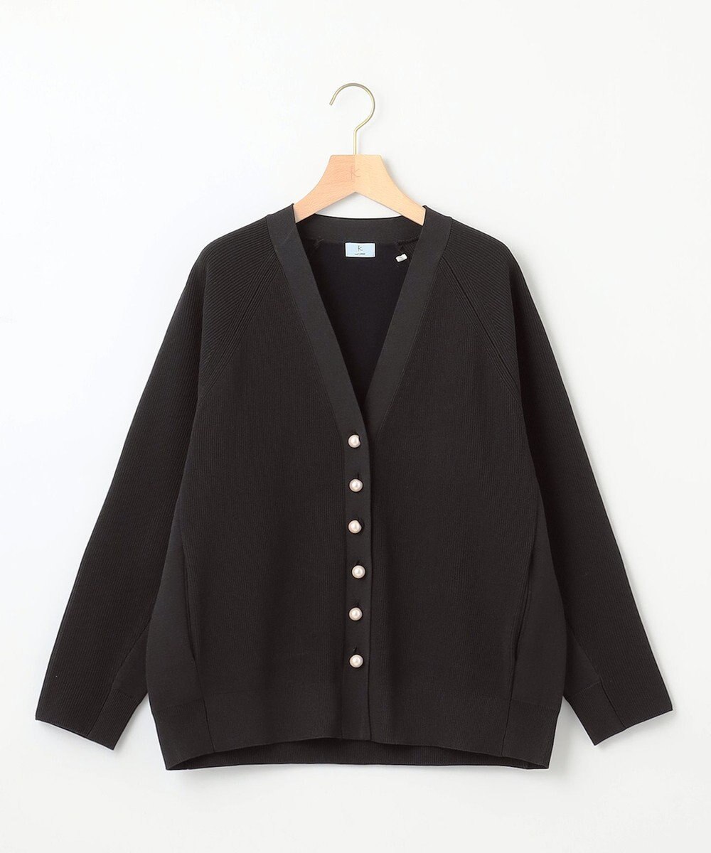 組曲 【洗える・軽量】スポンディッシュニット カーディガン 