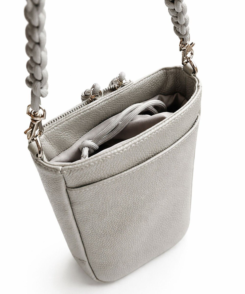 style code 【ペットボトル収納可能 】本革 縦型 ポシェット スマホショルダー　お財布機能付き　 