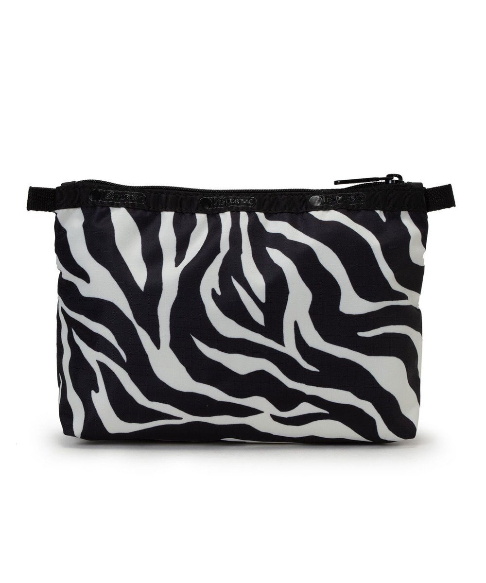 LeSportsac COSMETIC CLUTCH/クリームブラックゼブラ 