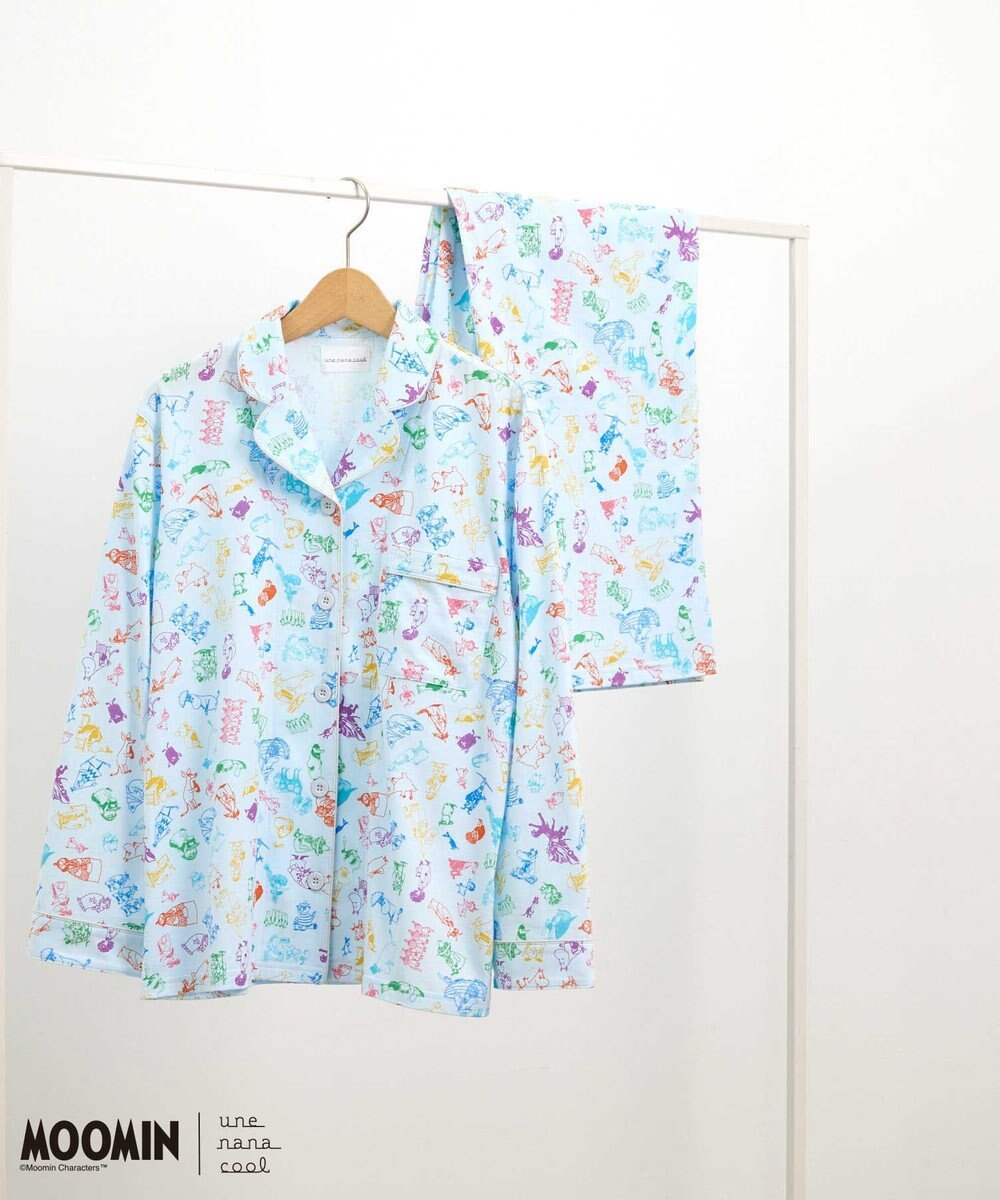 une nana cool 【ムーミン】【綿100%】 MOOMIN * une nana cool  開襟パジャマ 