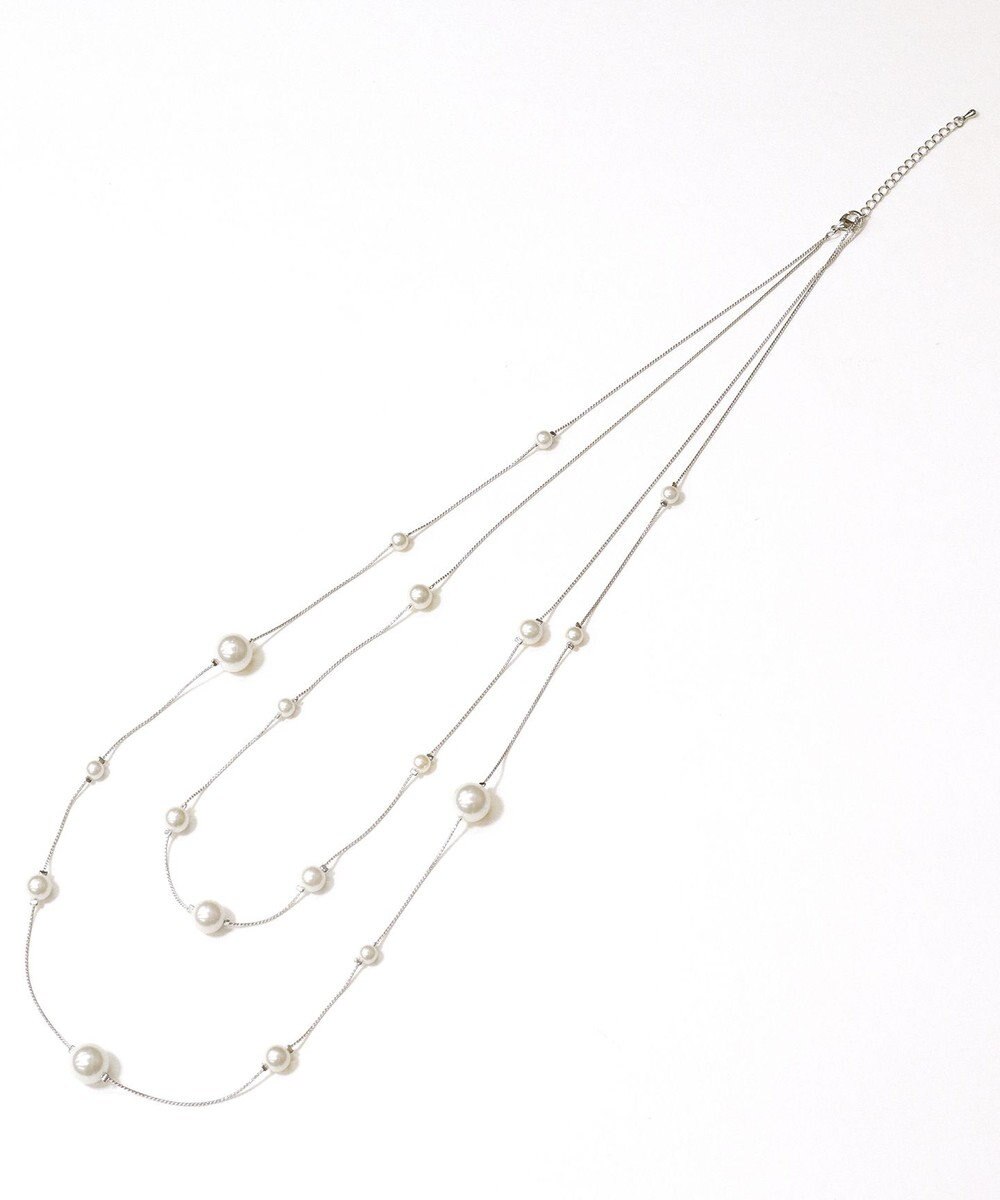 Tiaclasse マルチパールネックレス 