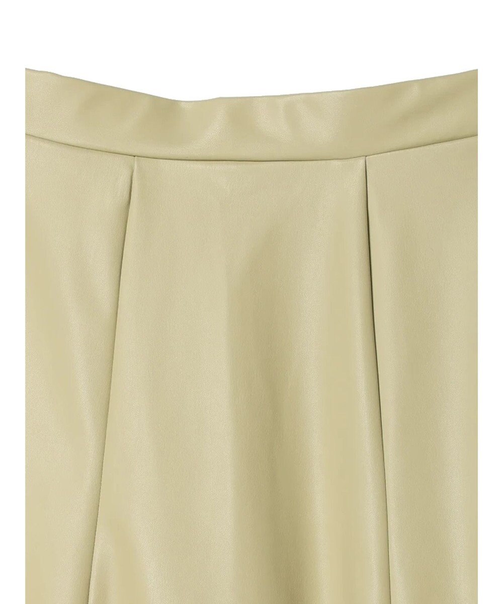 Green Parks レザーライクキリカエＡラインスカート 