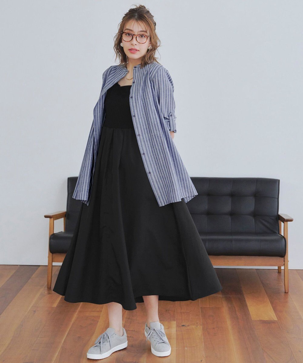 Tiaclasse 【2点セット・洗える】 ハーフジッププルオーバー＆ワンピース 