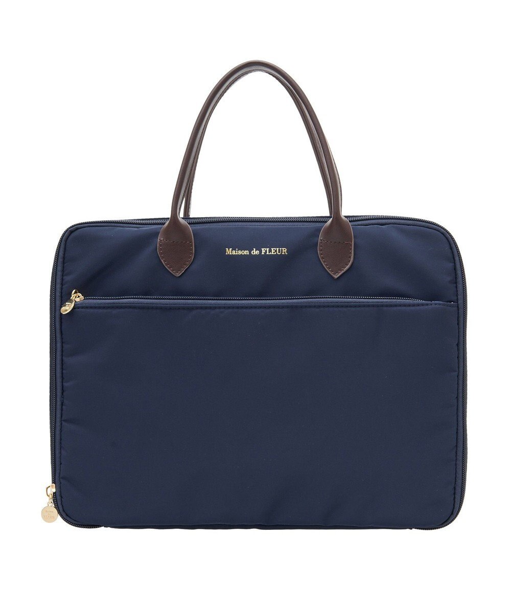 Maison de FLEUR レザーハンドルPCケース 
