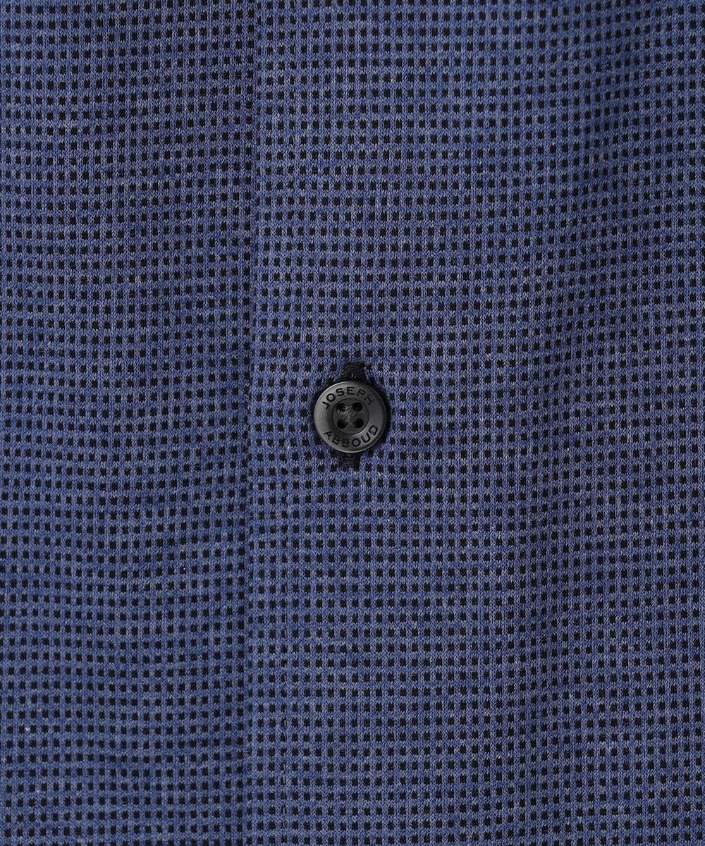 JOSEPH ABBOUD 【快適な着心地/イージーケア】コンパクトジャージースクエアジャガート 半袖 シャツ 