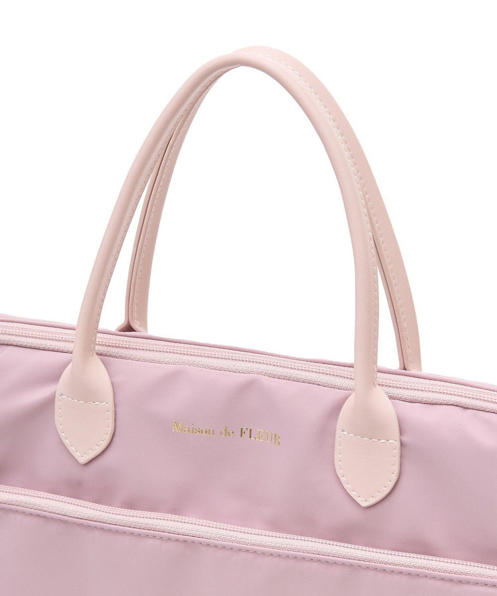 Maison de FLEUR レザーハンドルPCケース 