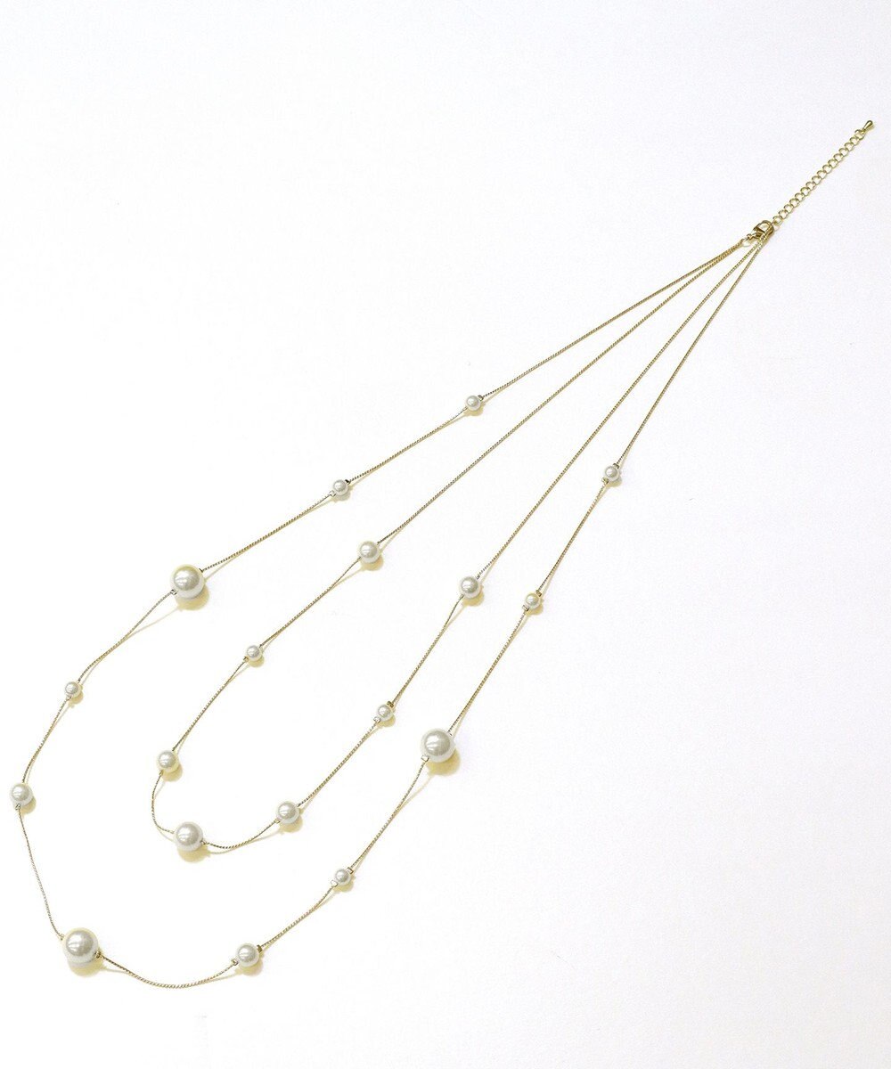 Tiaclasse マルチパールネックレス 