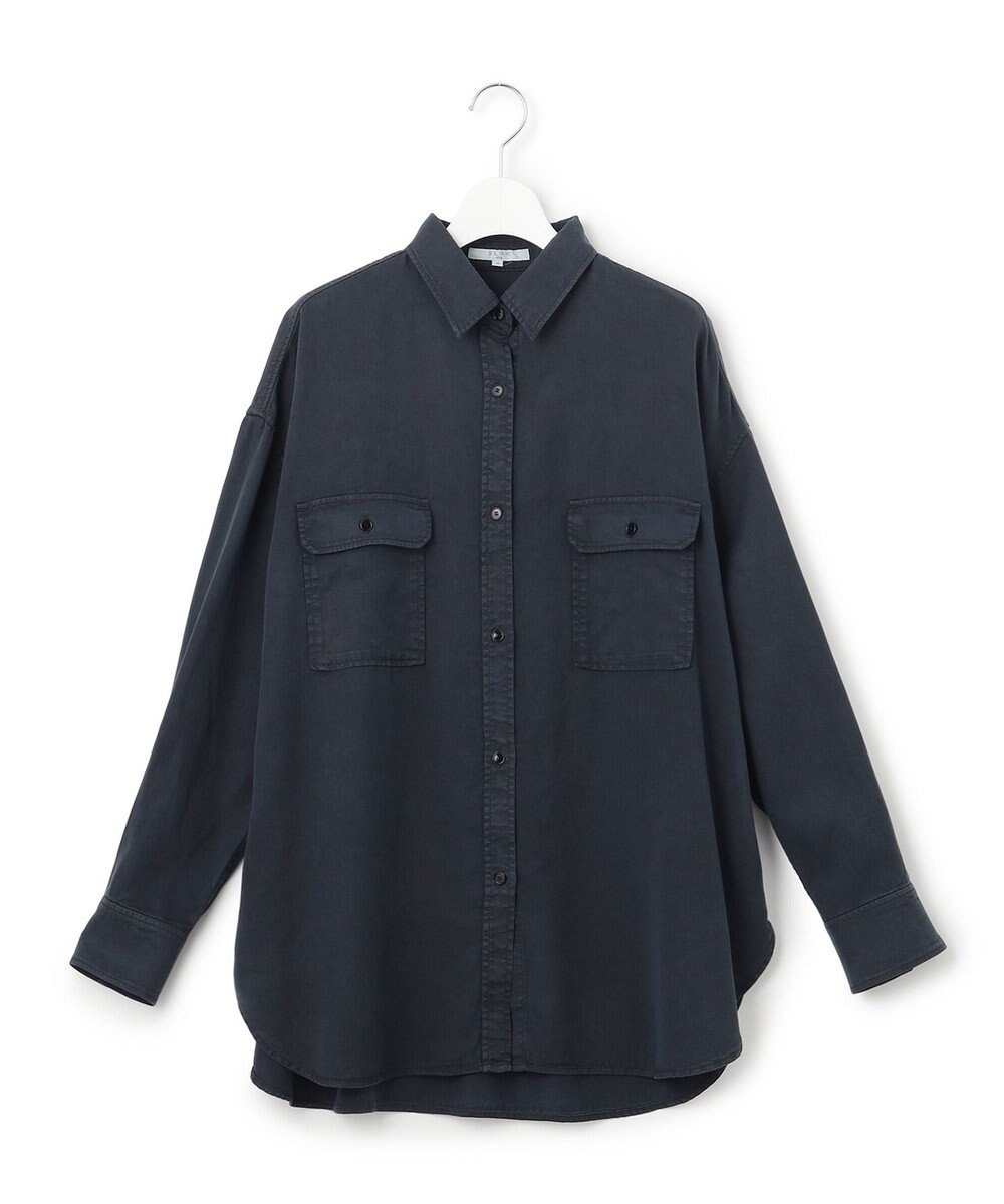 23区 L 【SLOW/一部店舗限定】ガーメントツイル 2WAY シャツ 