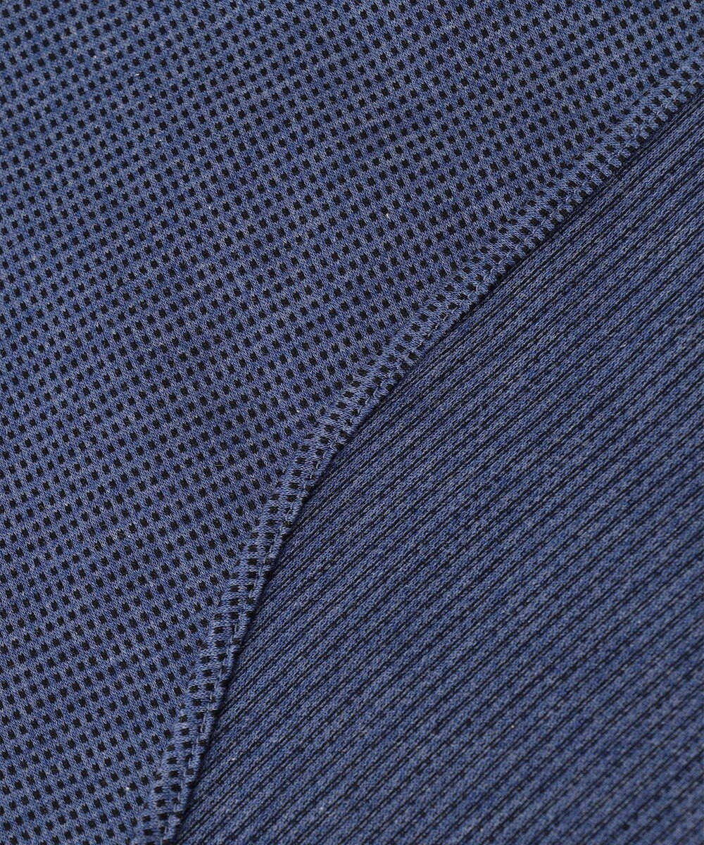 JOSEPH ABBOUD 【快適な着心地/イージーケア】コンパクトジャージースクエアジャガート 半袖 シャツ 