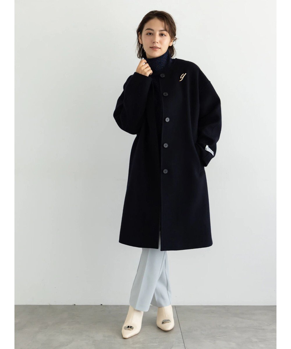 Te chichi ウールメルトンノーカラーロングコート《2025winter catalog item》 