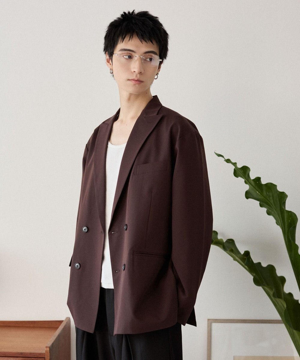 WEGO TRダブルブレストテーラードジャケット 