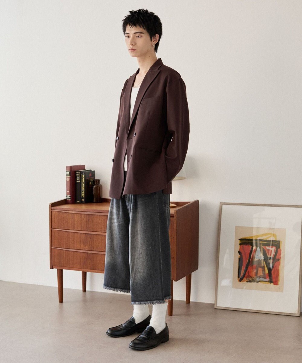 WEGO TRダブルブレストテーラードジャケット 