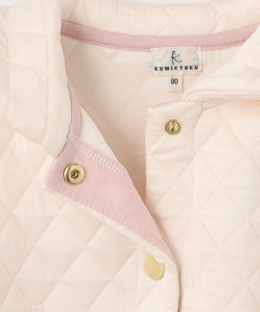 組曲 KIDS 【80-100cm】フラワーキルトジャガード アウター 