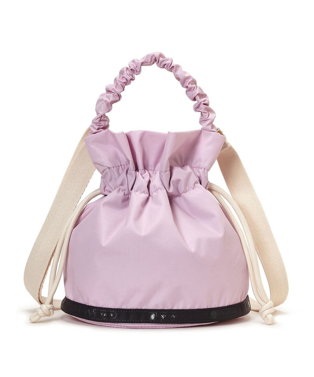 LeSportsac GH DRAWSTRING XBODY/ライラック/サンドバーコード 