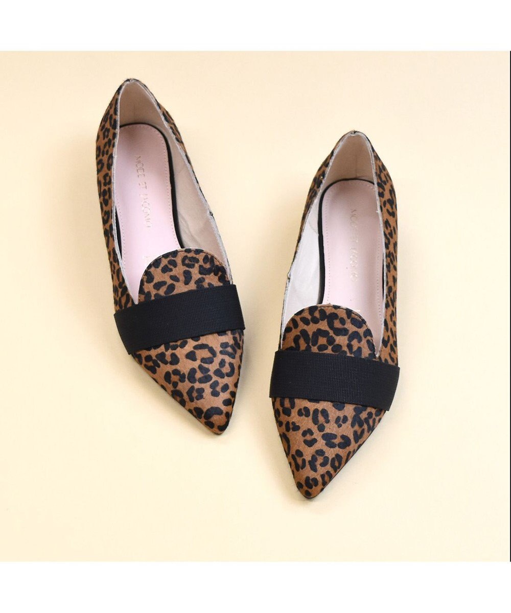 MODE ET JACOMO <MODE ET JACOMO>ラインストーン付きフラットパンプス 