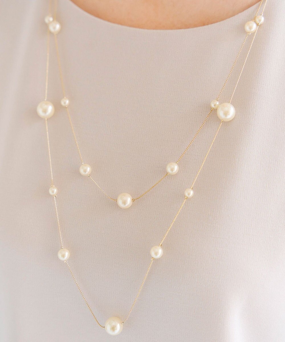 Tiaclasse マルチパールネックレス 