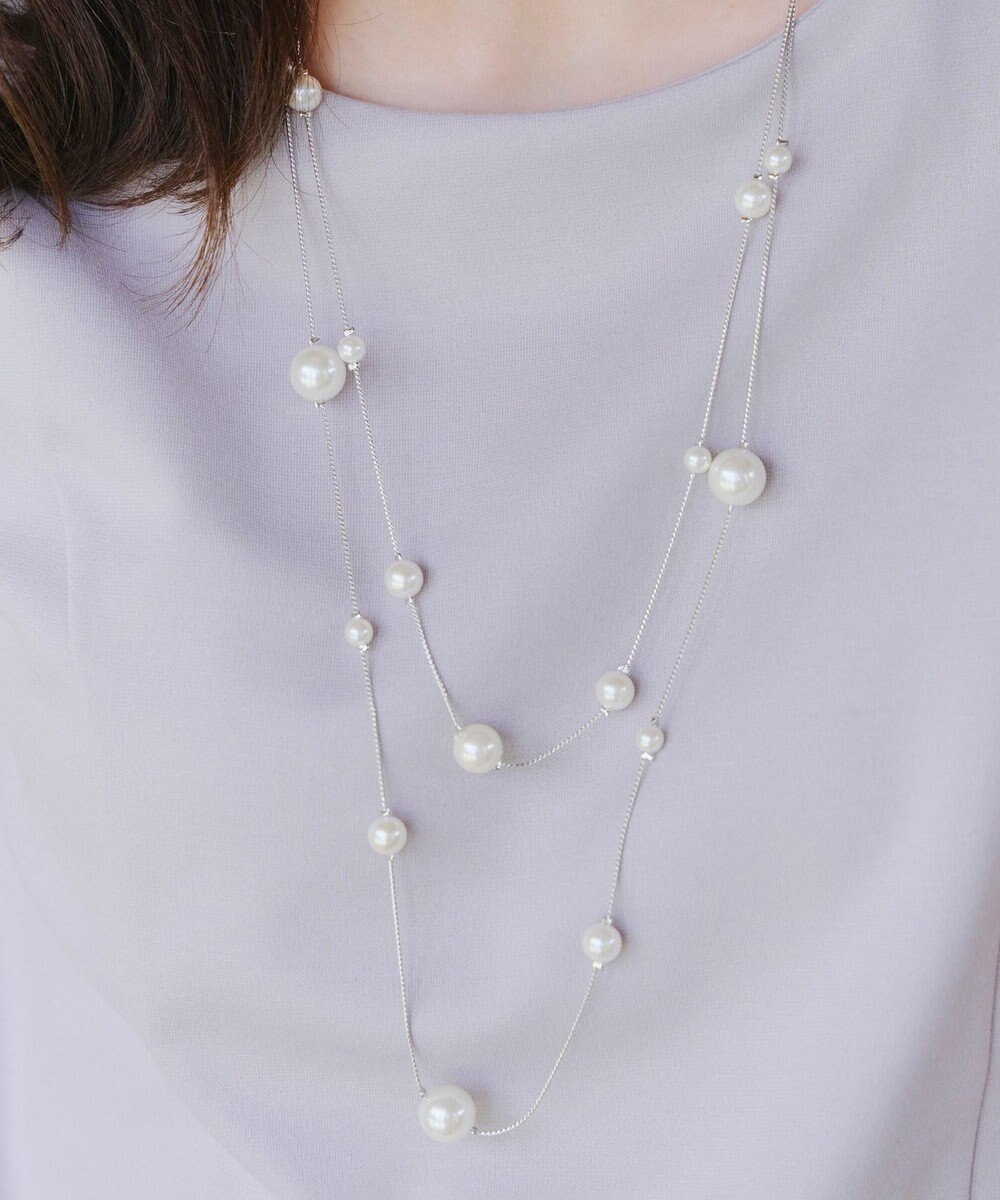 Tiaclasse マルチパールネックレス 