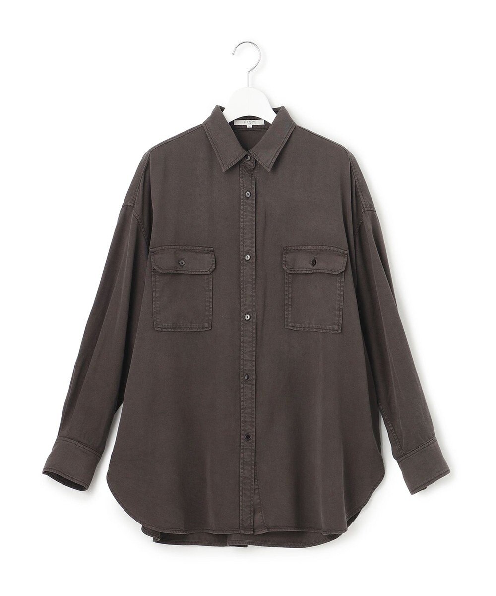 23区 L 【SLOW/一部店舗限定】ガーメントツイル 2WAY シャツ 