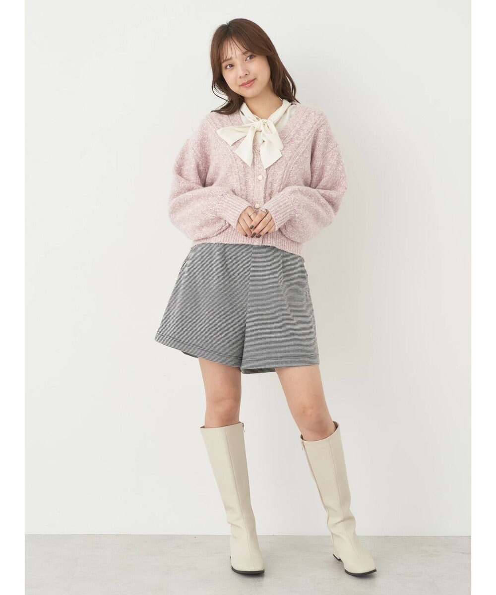 earth music&ecology ラメスラブニットカーディガン 