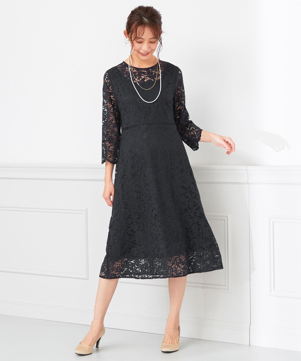 ANY SIS 【洗える】総レース ワンピース 