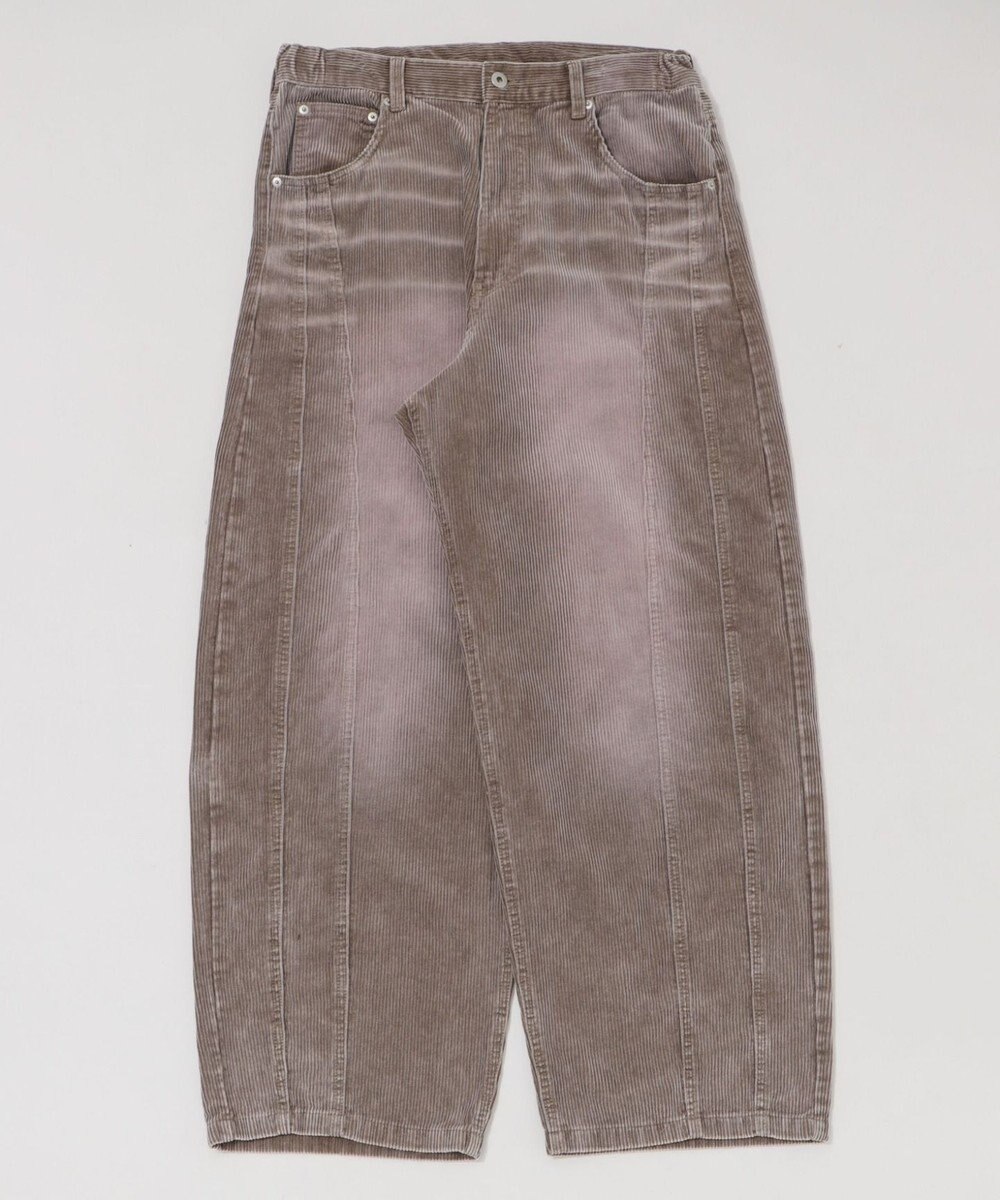 WEGO イージー3Dバレルレッグコーデュロイパンツ 