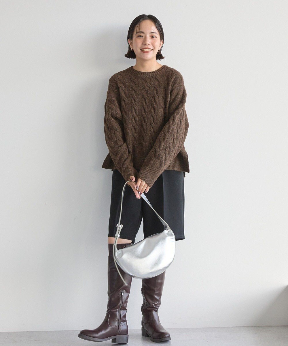 AMERICAN HOLIC ミドルゲージケーブルニットプルオーバー 