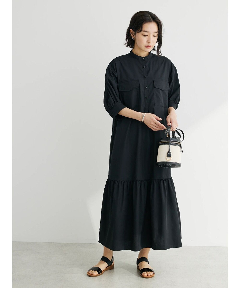 Green Parks ・ＥＬＥＮＣＡＲＥ　ＤＵＥ　バンドカラーワンピース 