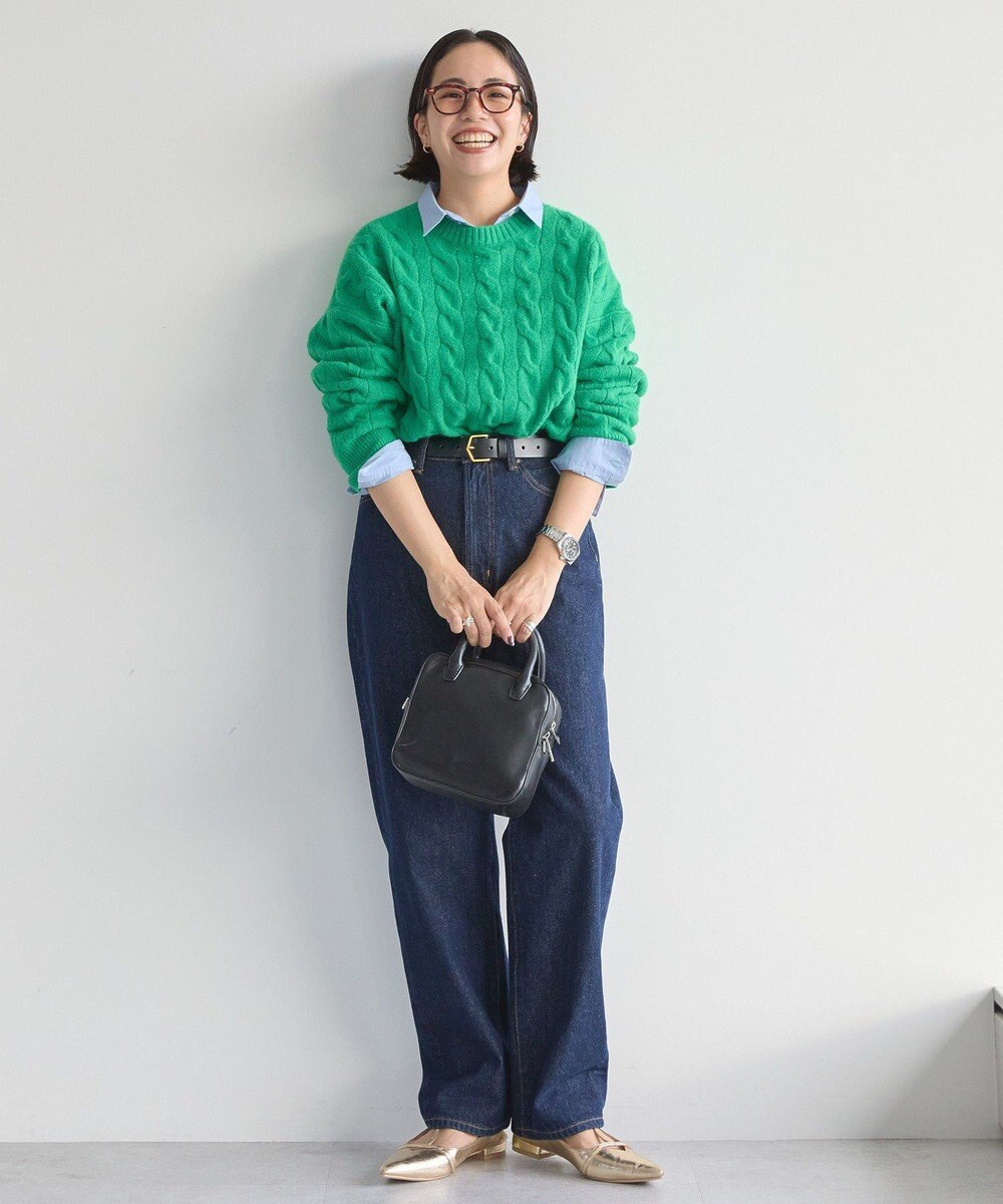 AMERICAN HOLIC ミドルゲージケーブルニットプルオーバー 