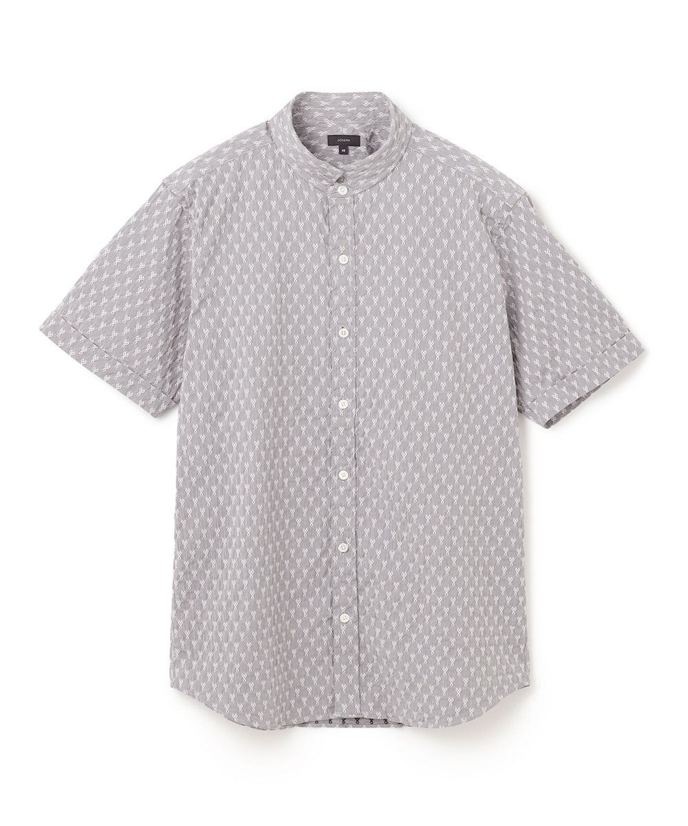 JOSEPH HOMME シガーカッタージャガード　ウイングカラー半袖シャツ 