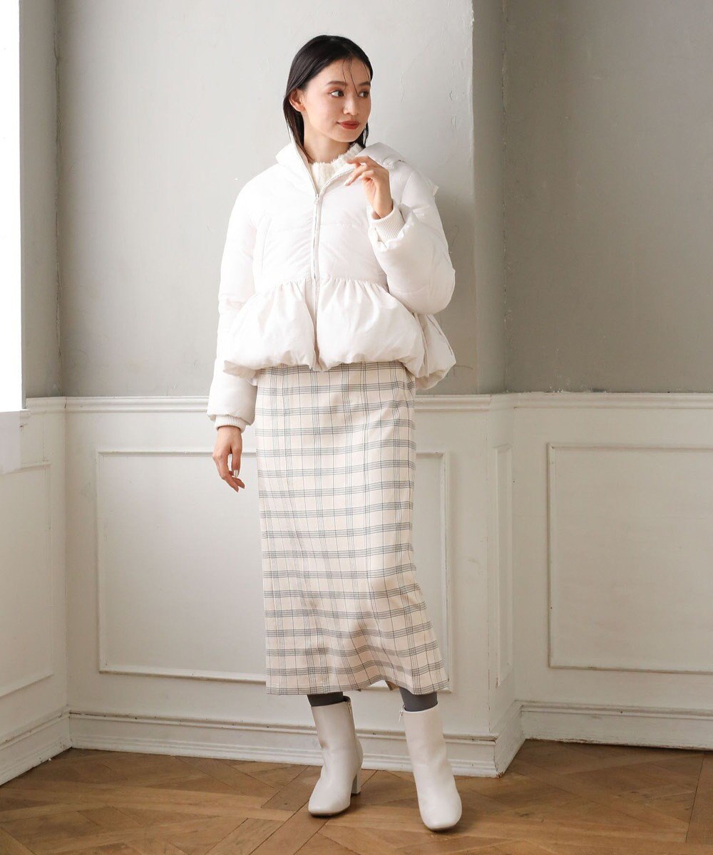 Green Parks ・ＥＬＥＮＣＡＲＥ　ＤＵＥ　チェックナロースカート 