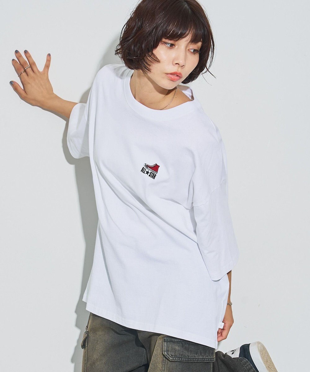 WEGO 【ユニセックス着用ITEM/綿100％/MLサイズ展開】CONVERSEワンポイントT 