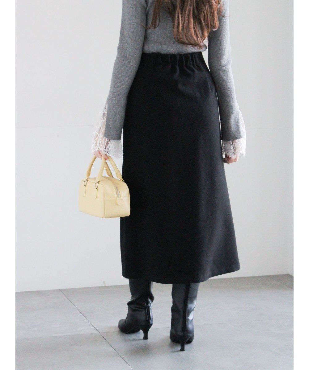 Te chichi メルトンジャージートラペーズスカート 