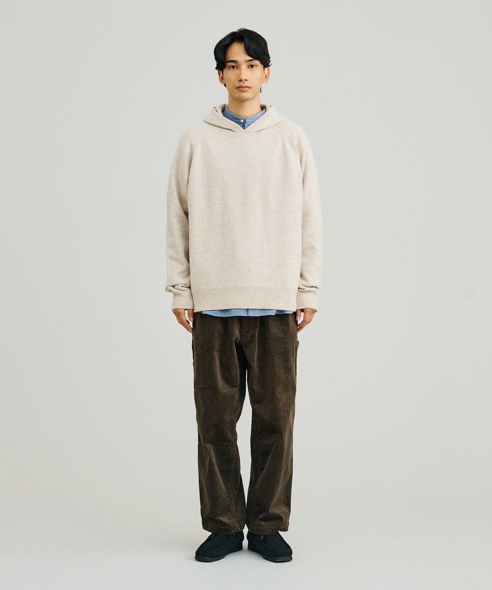 J.PRESS YORK STREET 【UNISEX】ウールカシミヤ フーディニット 
