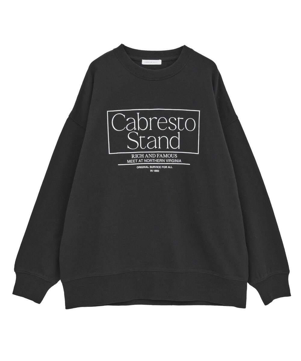 AMERICAN HOLIC ボックスロゴプリント裏毛プルオーバー 