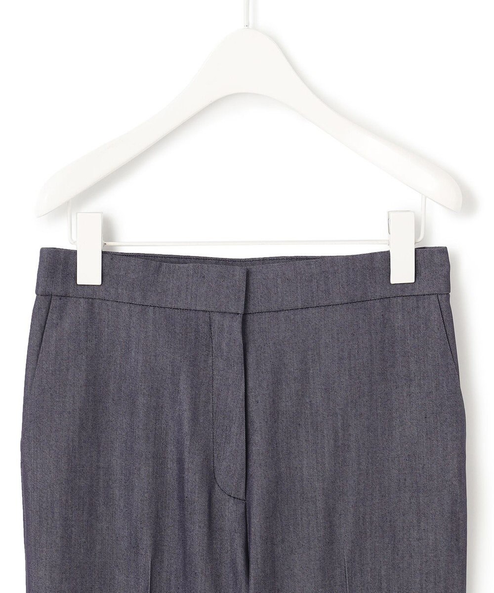 ICB L 【洗える】リアクティブソフトデニム　セミフレアパンツ 