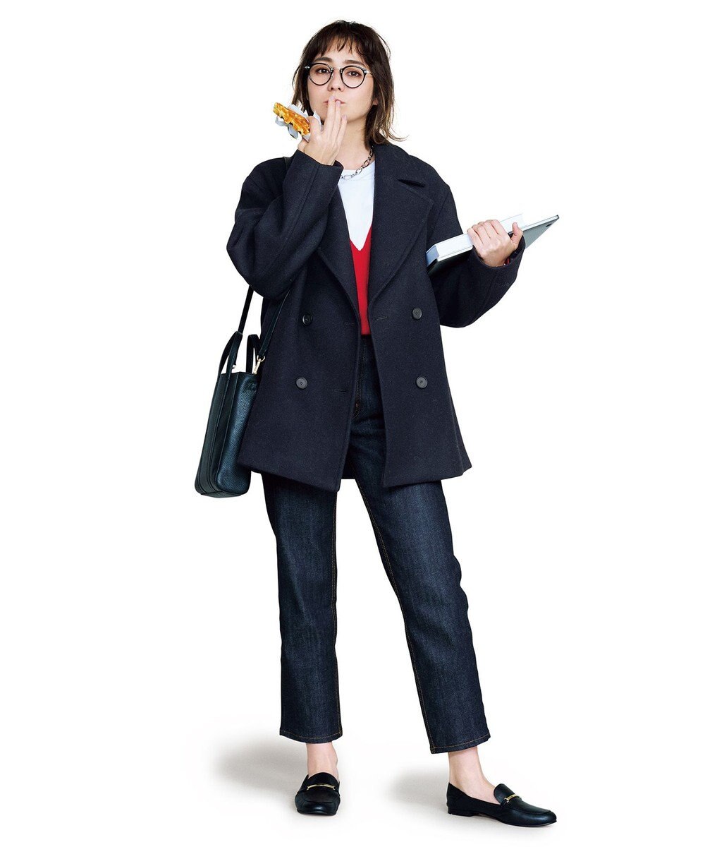 中村アンさん着用 ソフトメルトン Pコート 番号2l23 23区 S ファッション通販 公式通販 オンワード クローゼット