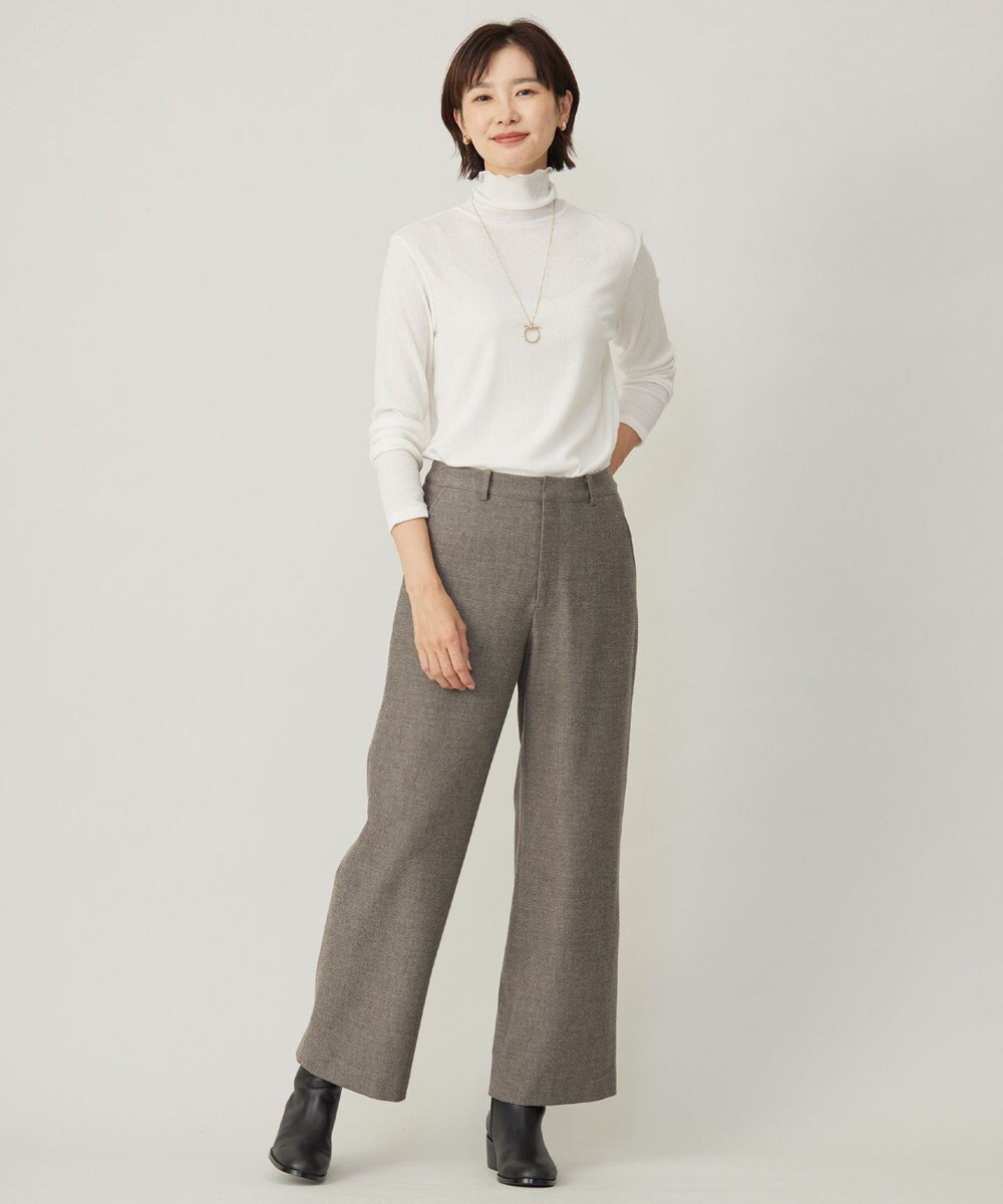 J.PRESS LADIES S カシミヤシルクリブタートル カットソー 